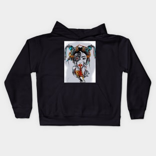 Robot girl Kids Hoodie